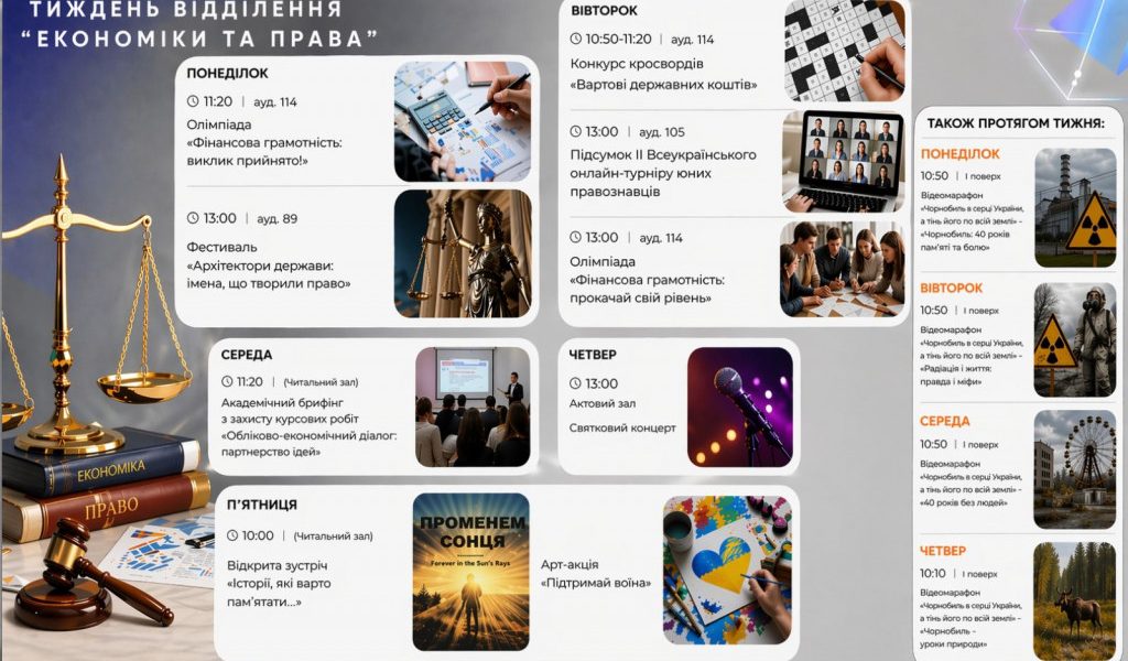 тиждень відділення економіки та права